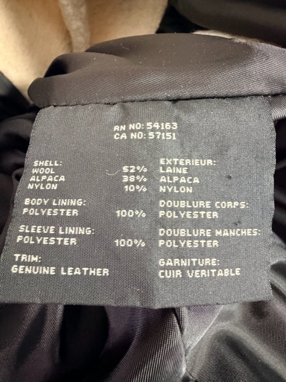 Andrew Marc Boucle Alpaca Wool Teddy Coat Zip-Pockets Ecru S #A3835 - Picture 6 of 9